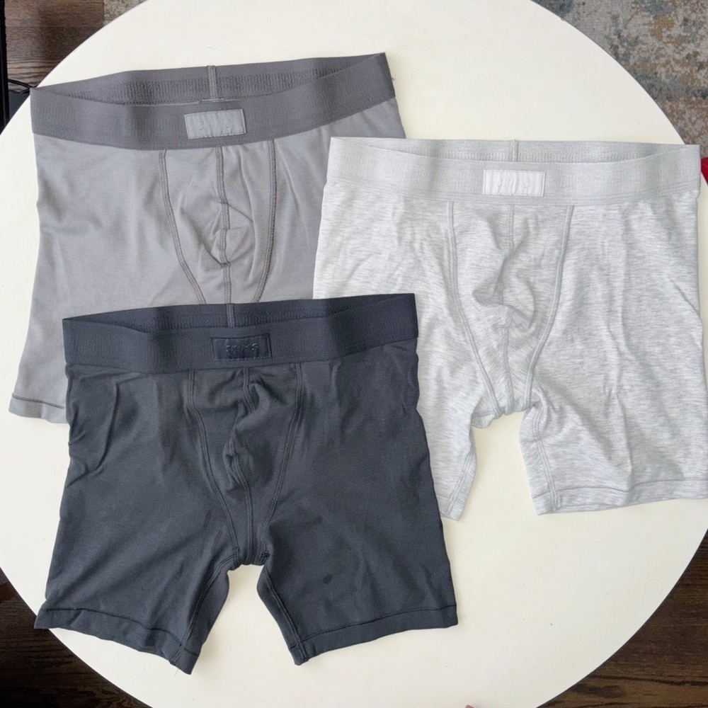 SKIMS Men’s 5” Boxer Brief 3-Pack Heather Multi Size 3X New Waist 48-50”